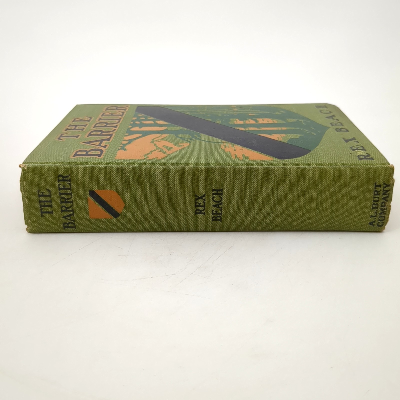 The Barrier Adventure Novel Illustrated Hardcover Book Rex Beach 1908