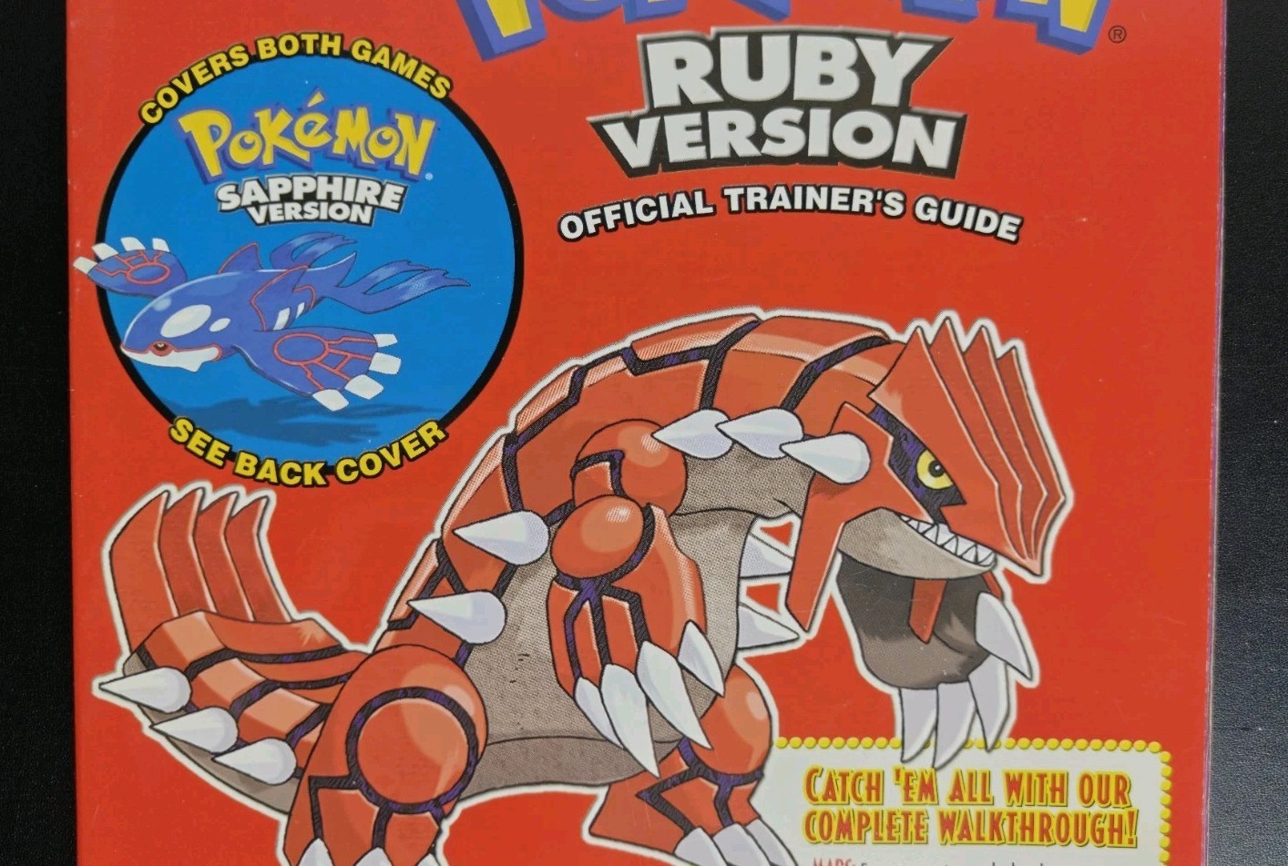 Pokemon Ruby and Sapphire Official Trainer’s Strategy Guide Brady Games GBA
