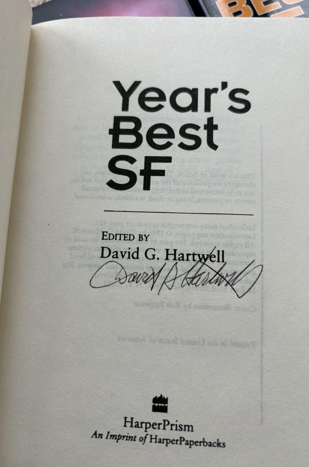 Years Best SF 1 2 3 4 5 6 7 8 9 10 11 12 13 David Hartwell Kathryn Cramer signed