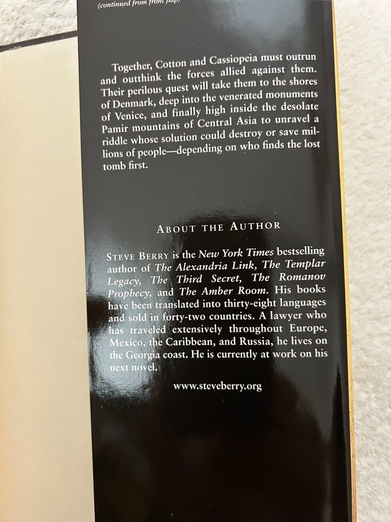 Steve Berry, Venetian Betrayal; Paris Vendetta; Emperor’s Tomb; King’s Deception