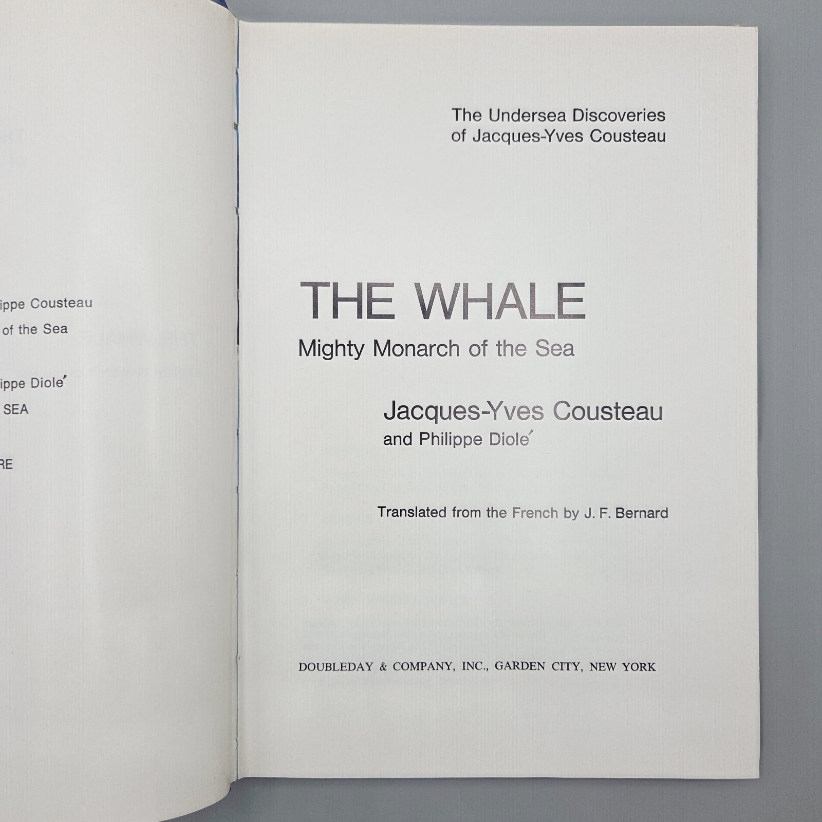 Jacques Cousteau Doubleday HCDJ Lot of 7 Shark Whale Octopus Diving Adventures
