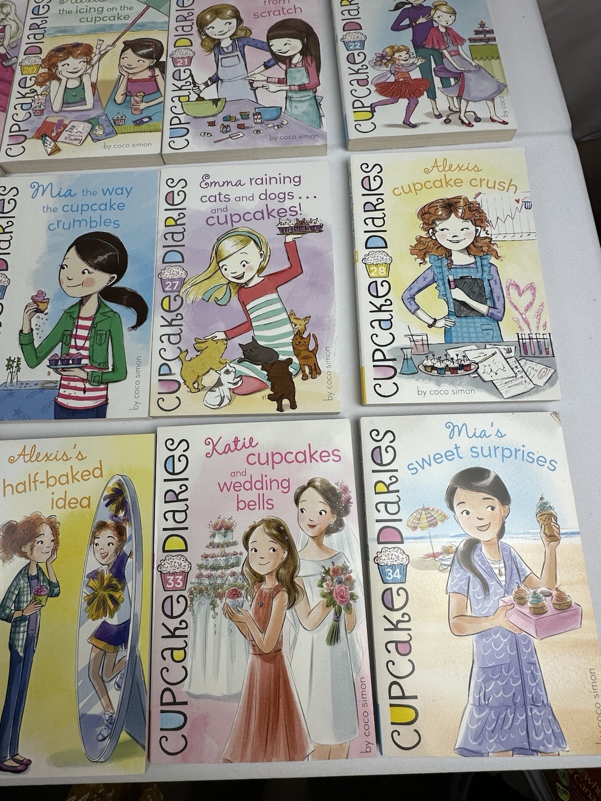 Lot of 30 Cupcake Diaries Coco Simon Books (Missing #2, 10, 11, 12, )