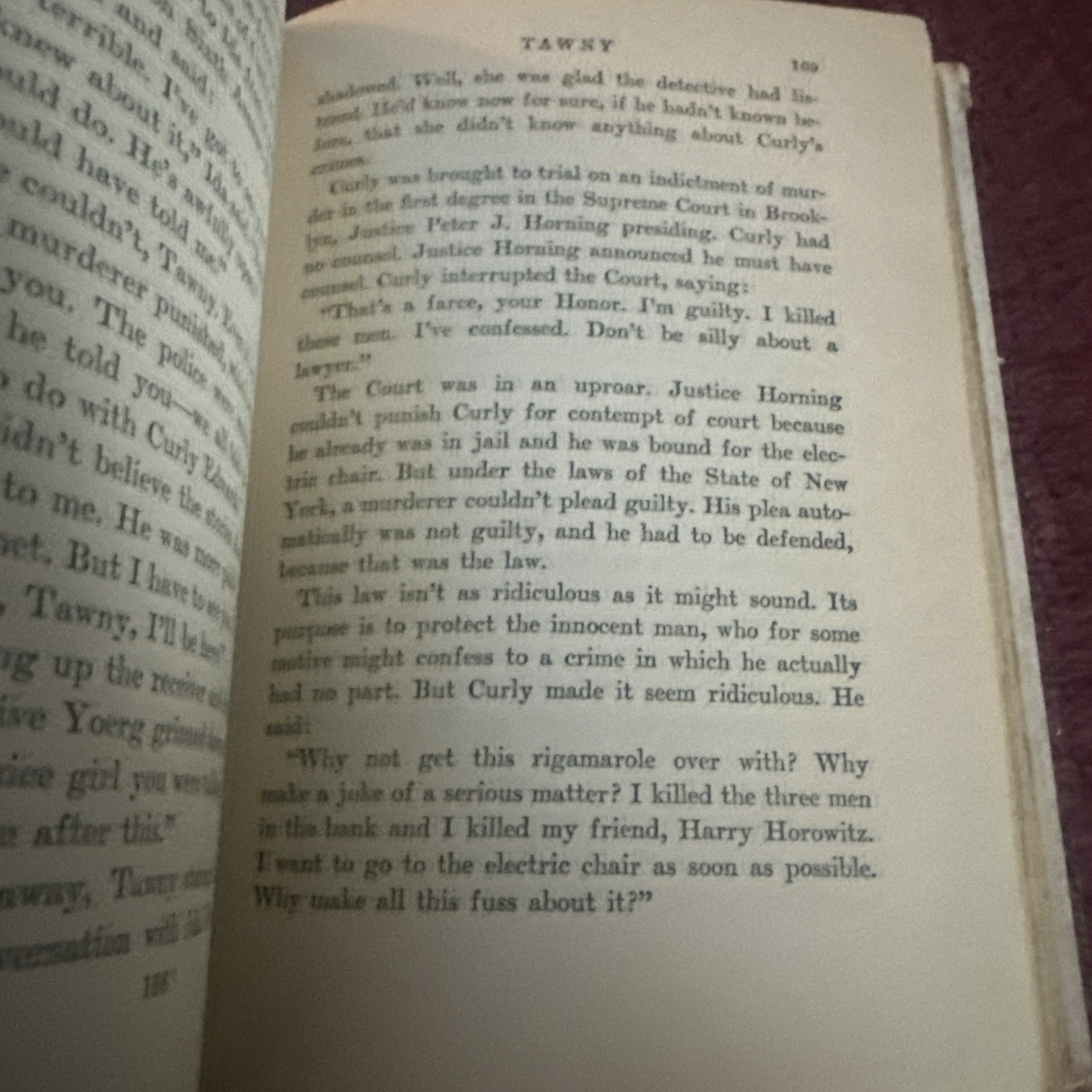 Tawny Donald Henderson Clarke Triangle Books 1946 Nice Condition Old Book