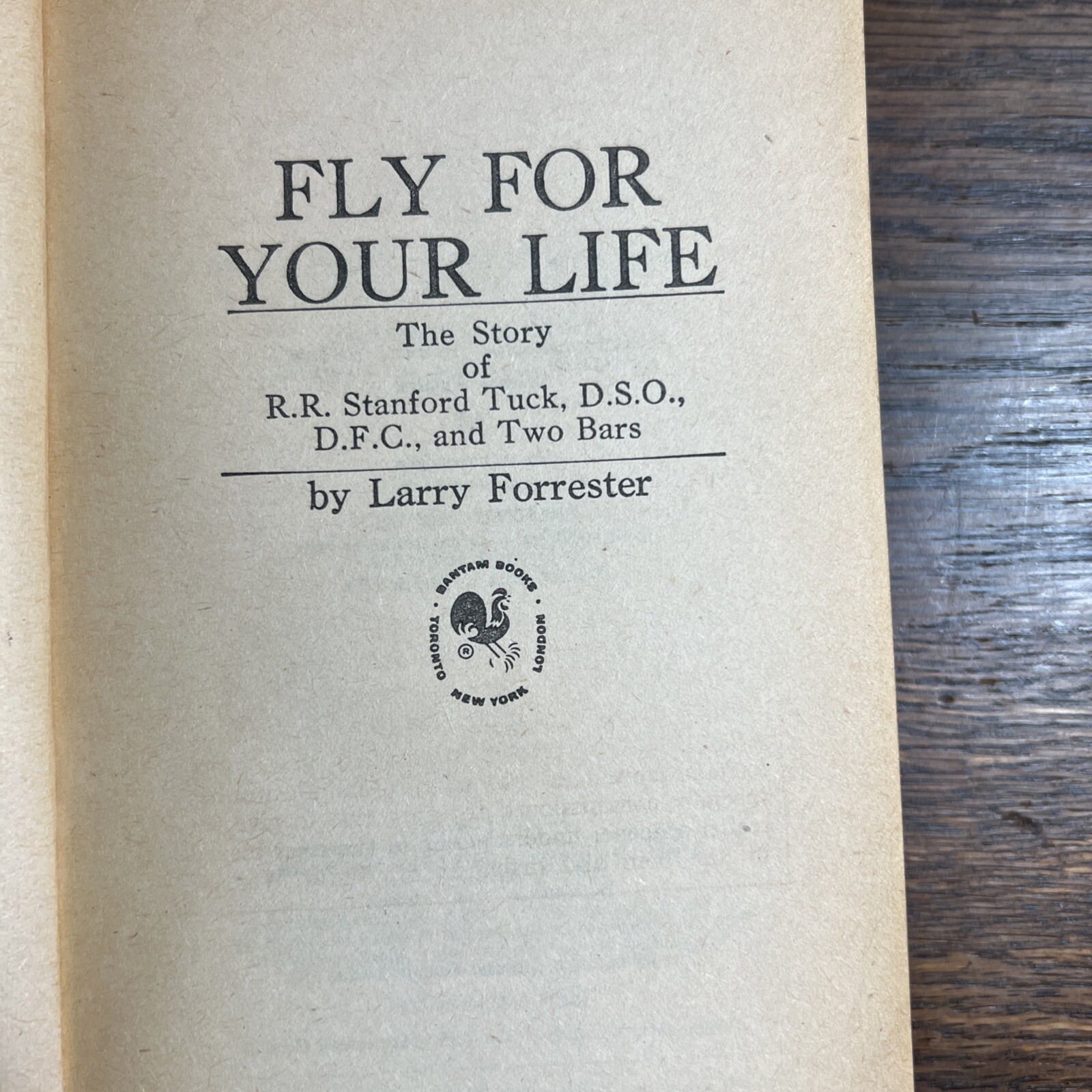 Fly for Your Life A Bantam War Book Larry Forrester 1978 Vintage Paperback