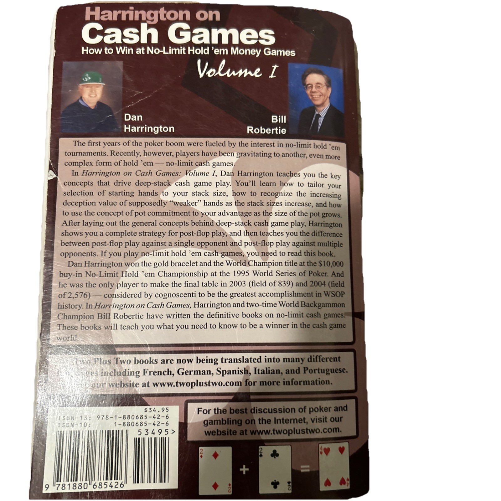 Harrington on Cash Games: How to Win at No-Limit Hold’em Money Games, Vol.