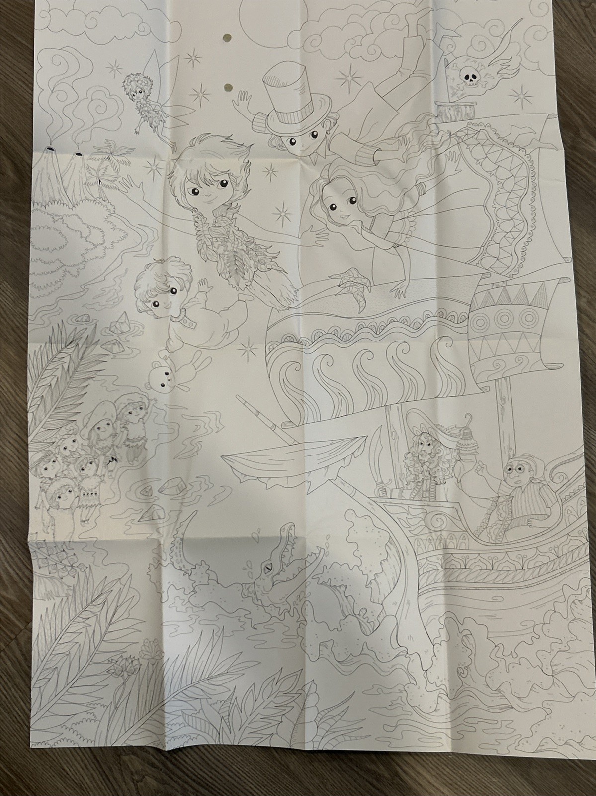 Lot of 5 Adult / Teen Coloring Books Disney Patterns – Mostly Unused See Pics