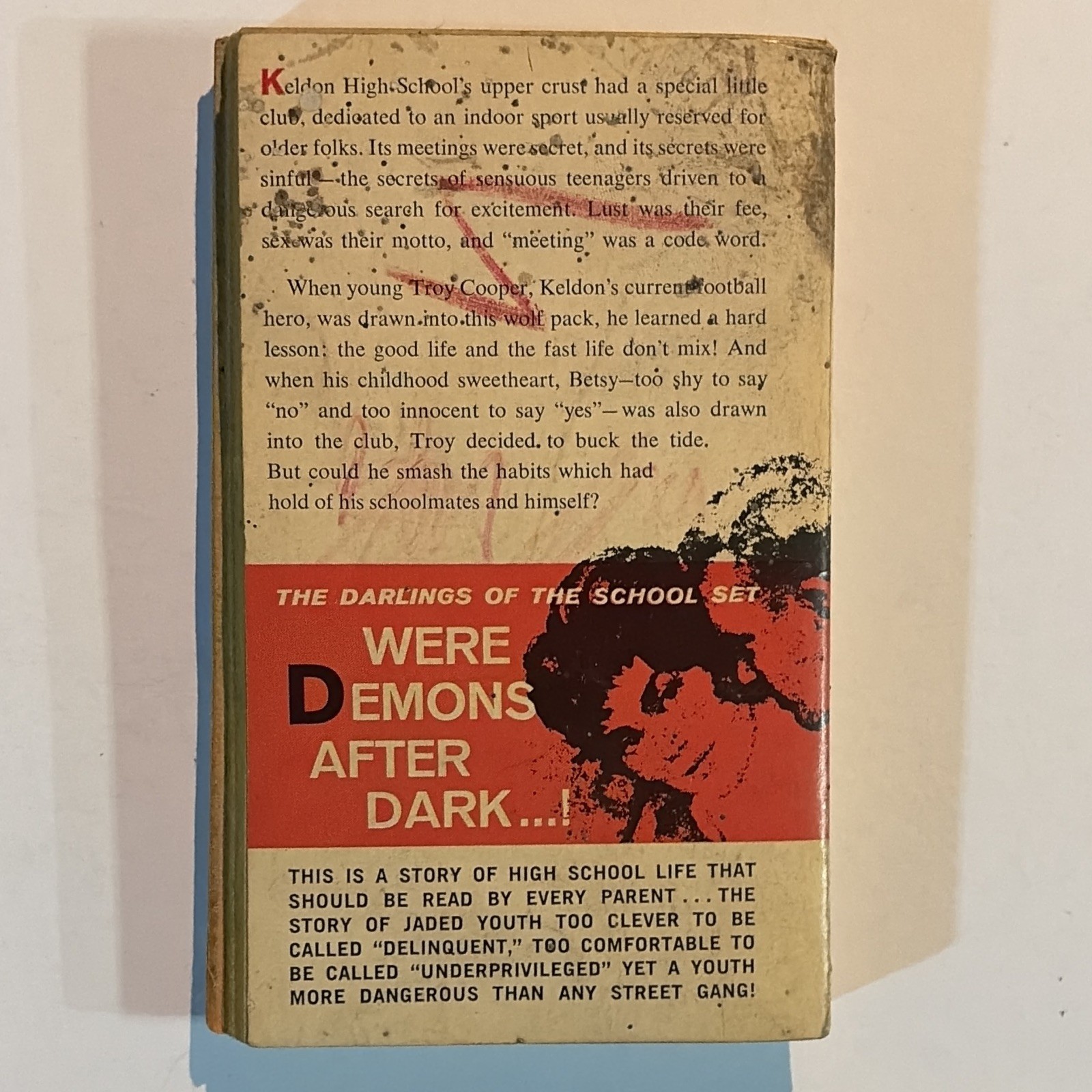 Clyde Merrick Sex Pack PB Pulp Fiction Novel Beacon B418F 1962 High School