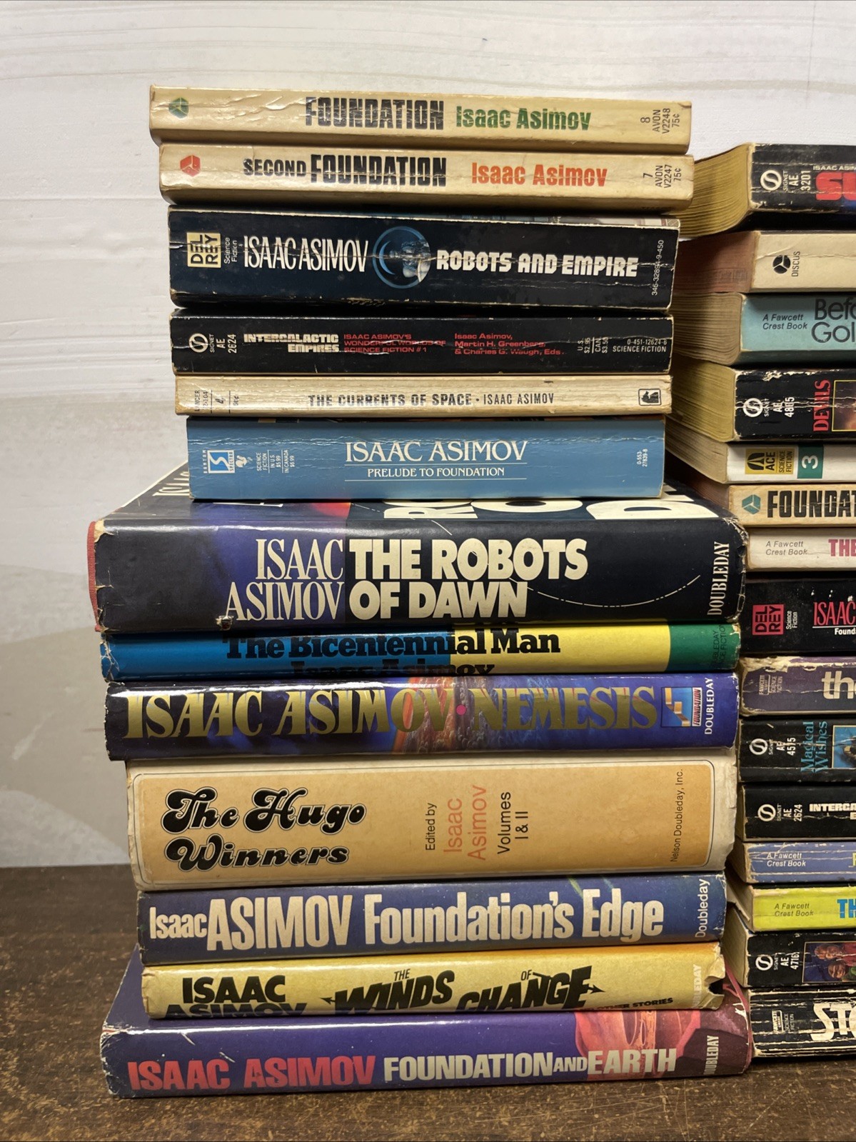 ISAAC ASIMOV Science Fiction Collection 28 PB HC Foundation Robots Empire Lot