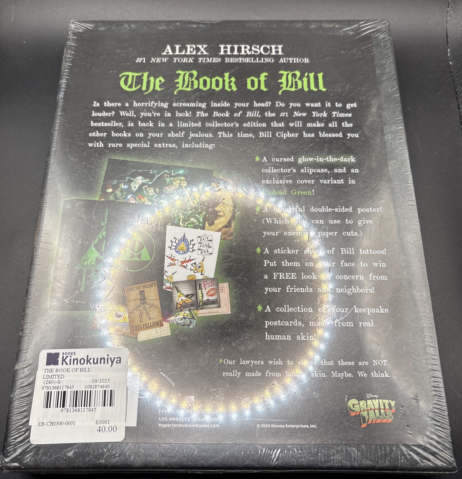 Book of Bill Limited Collector’s Edition by Alex Hirsch Hardcover Gravity Falls