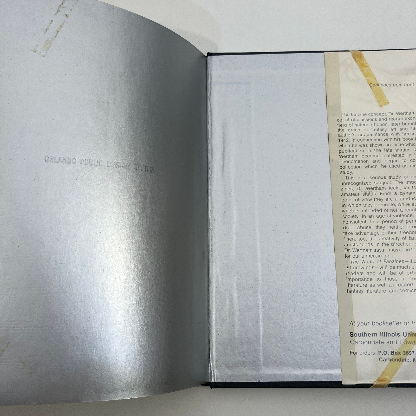 The World of Fanzines A Special Form of Communication Fredric Wertham Ex Library