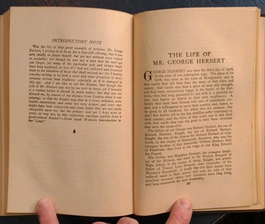 Pilgrim’s Progress by Bunyan and Donne and Herbert by Walton
