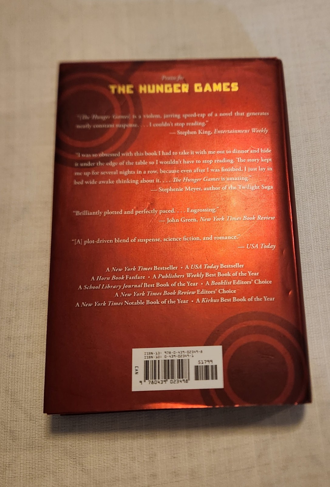 Catching Fire Hunger Games Book 2 HC DJ 2009 First Edition Later Printing