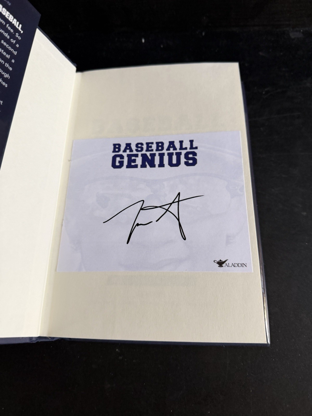 SIGNED 1st/4th Baseball Genius by Derek Jeter & Tim Green HC DJ 2017 MLB Yankees