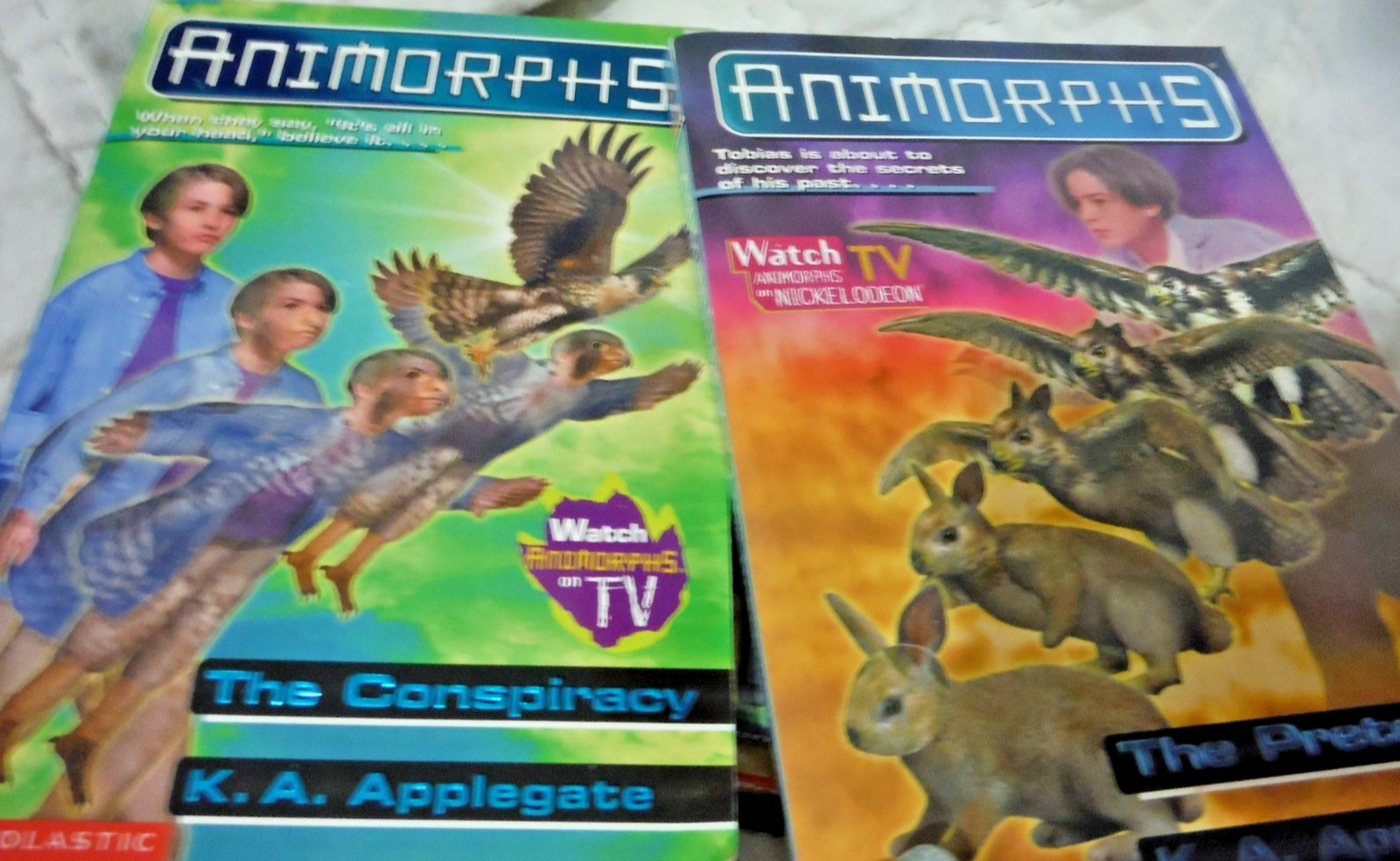 Animorphs Book Lot of 7 Books Vintage HB/PB 1990s Applegate Scholastic