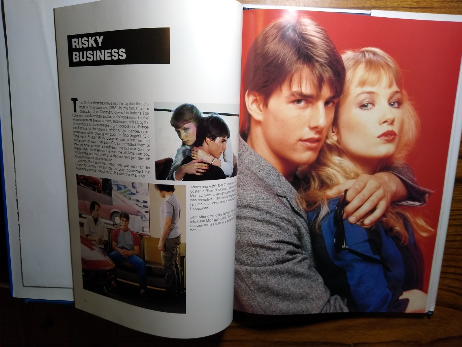 TOM CRUISE | Illustrated Biography and Filmography Book With Poster VINTAGE