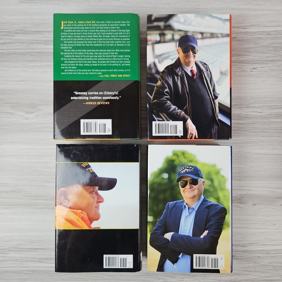 Tom Clancy Book Lot of 11 HCDJ 1st Editions, 1st Printings