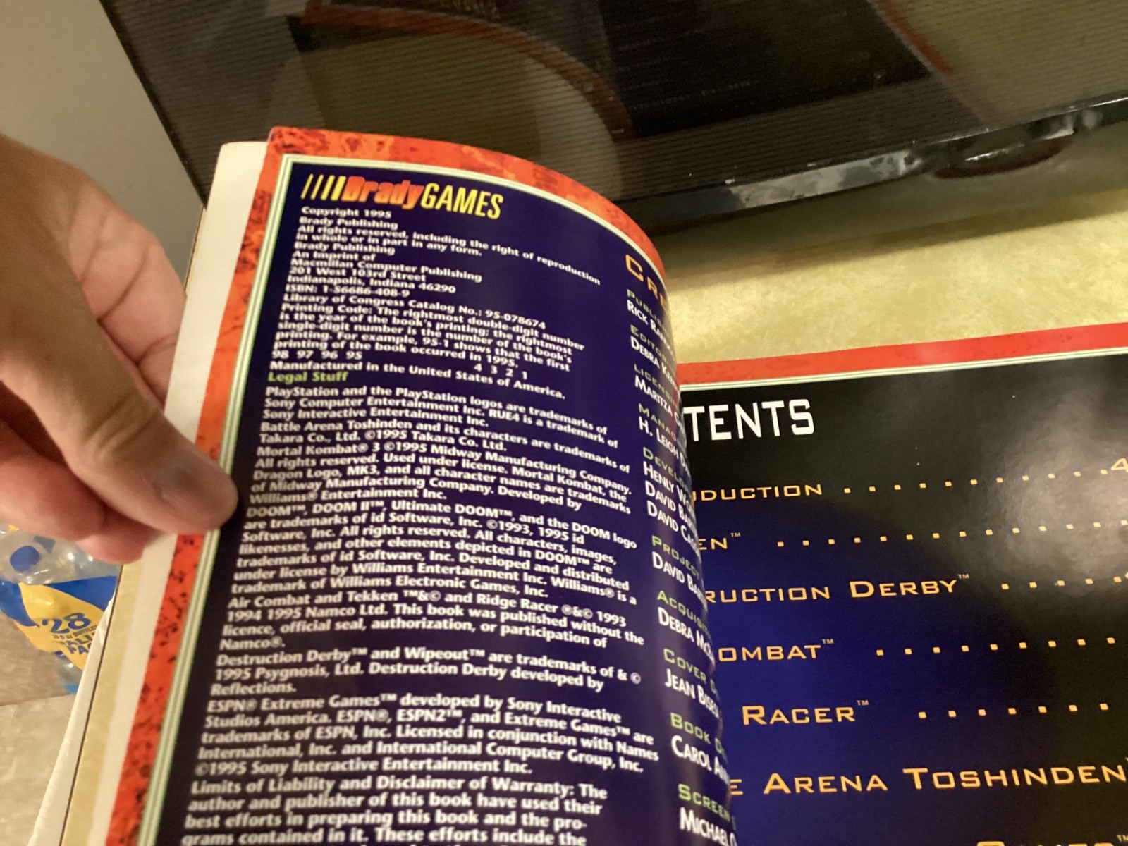 Sony PlayStation Official Games Book 1995 Brady Games Strategy Player’s Guide GC