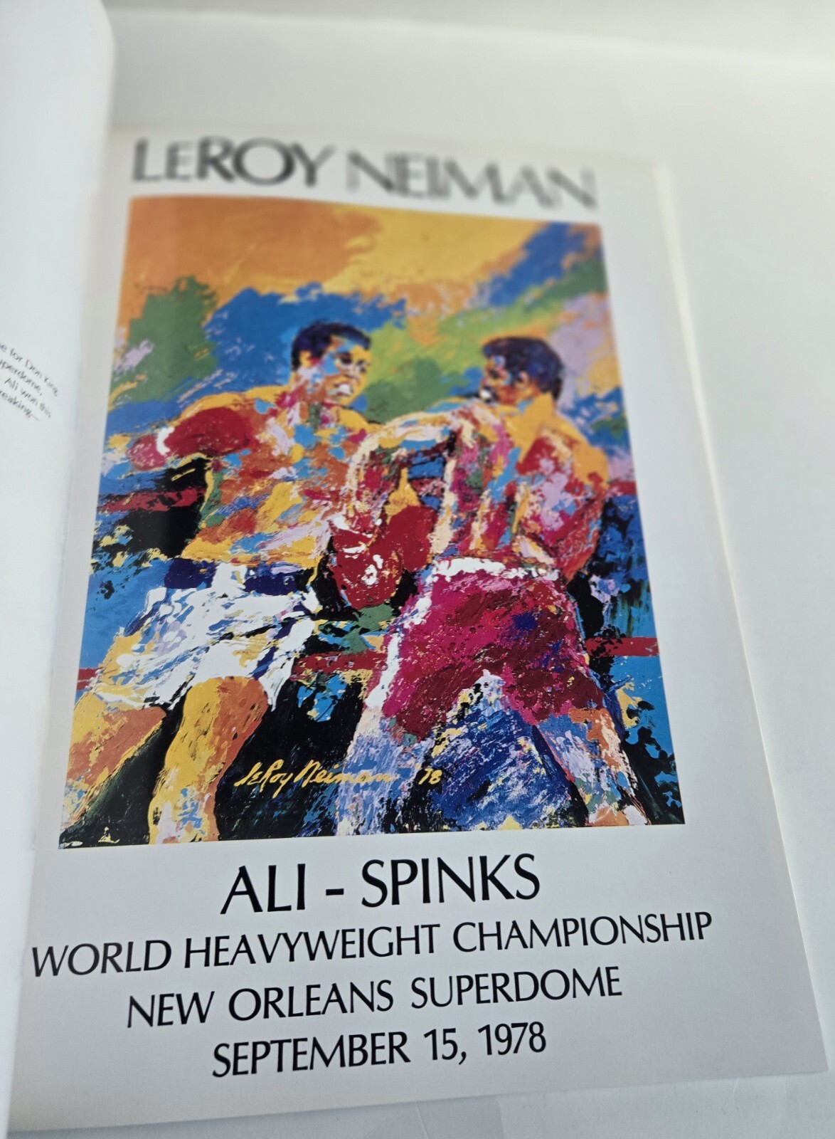 1980 HAND SIGNED 72/500 LeROY NEIMAN AMERICAN (1921-2012) EVENTS POSTERS BOOK