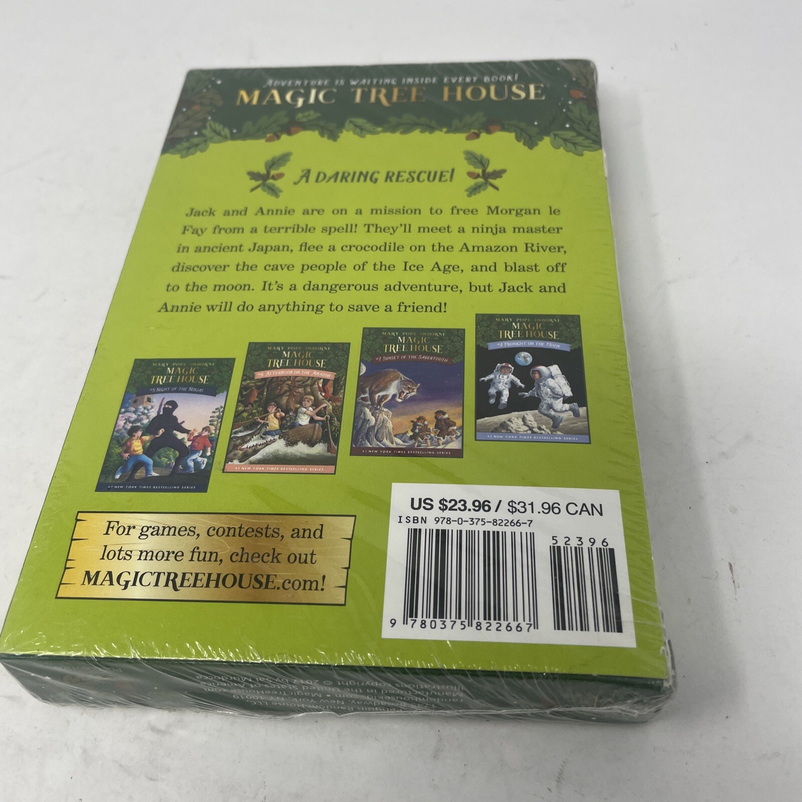 Magic Tree House Books Series 5-8 Box Set by Mary Pope Osborne – Brand New