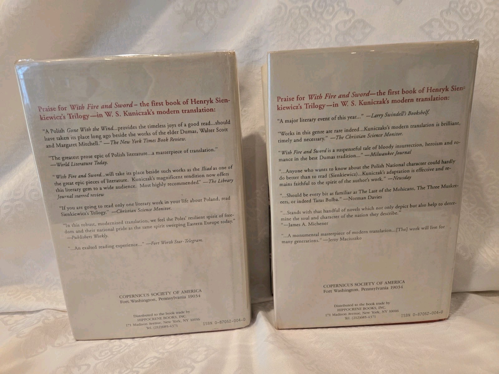 The Deluge 2 Volumes (The Trilogy Book 2) by Henryk Sienkiewicz – FIRST Edition
