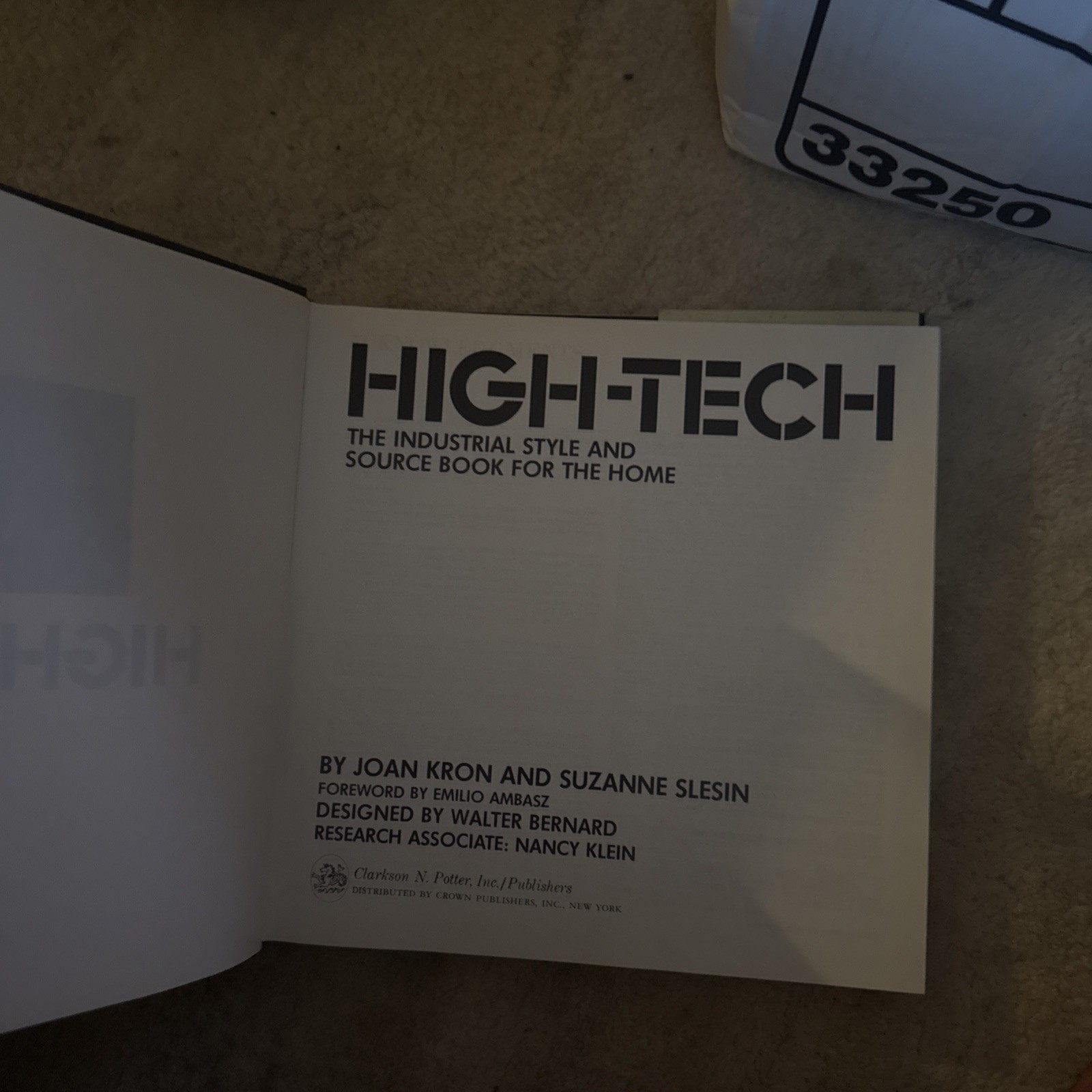 High Tech The Industrial Style & Source Book for the Home Kron Slesin