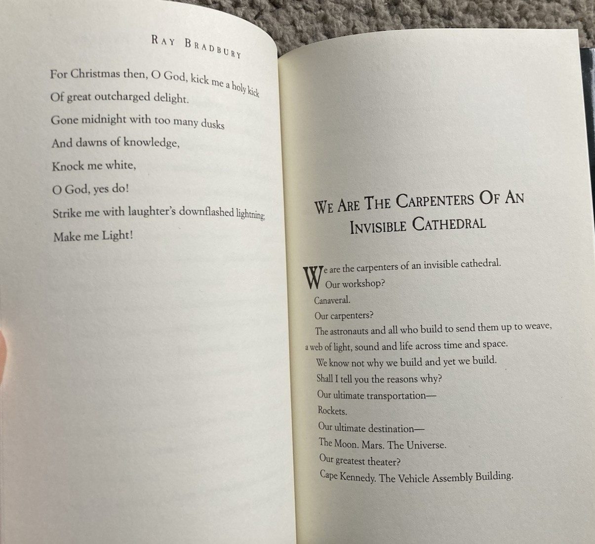 A CHAPBOOK FOR BURNT-OUT PRIESTS, RABBIS AND MINISTERS (2001) Ray Bradbury HC