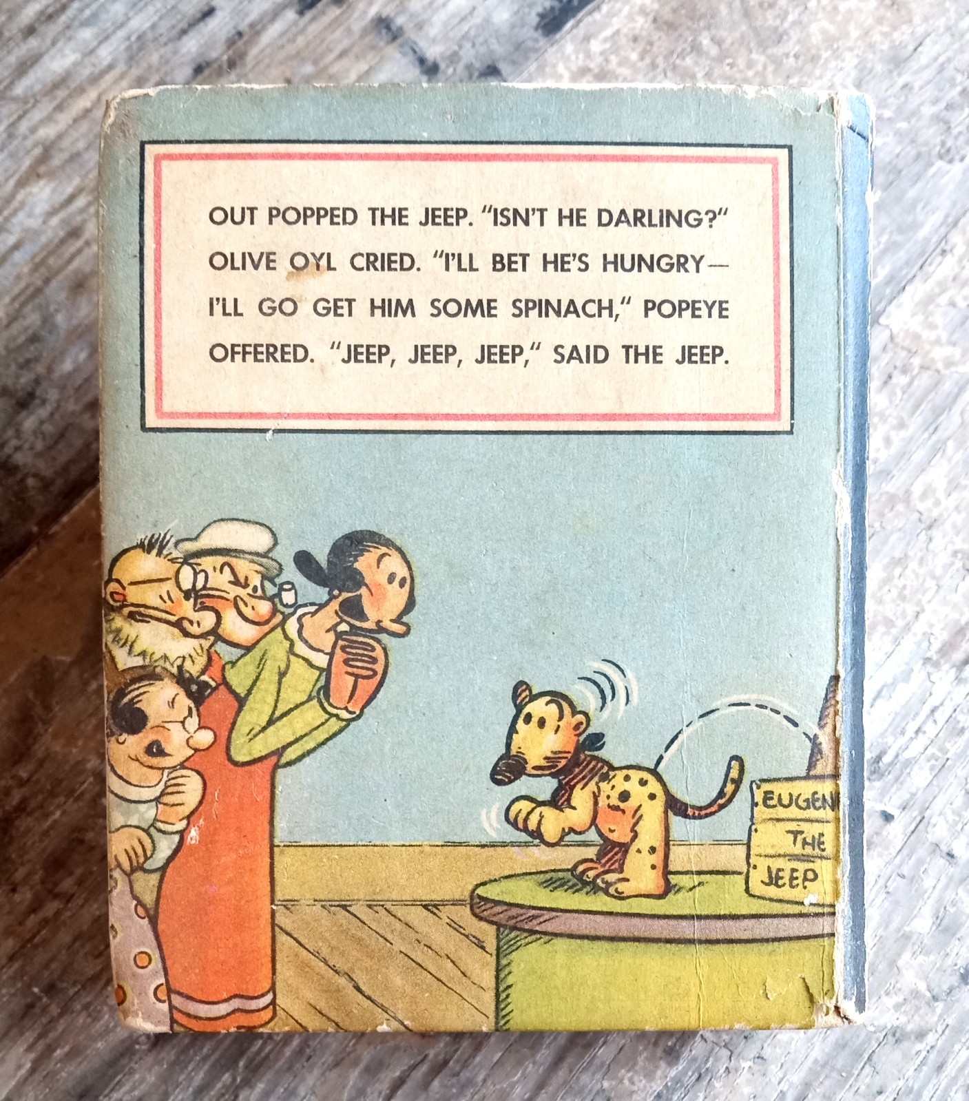 Popeye And The Jeep ~1937 Vintage Small HC~ E. C. Segar 30s Whitman Comic Illust