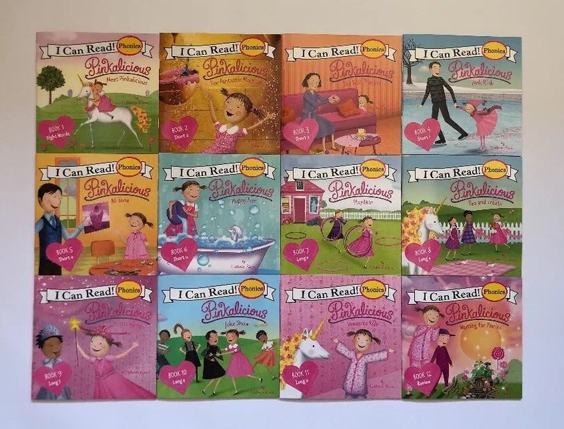 Pinkalicious Childrens Books Phonics I Can Read Readers Learn to Read Lot 12