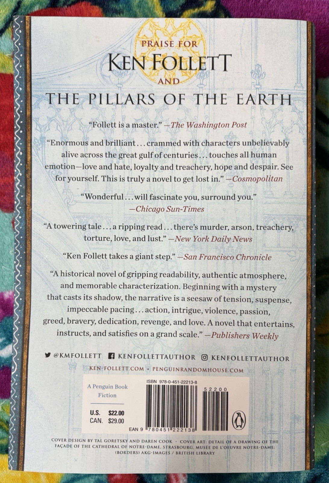 Pillars of the Earth : A Novel by Ken Follett, 1989