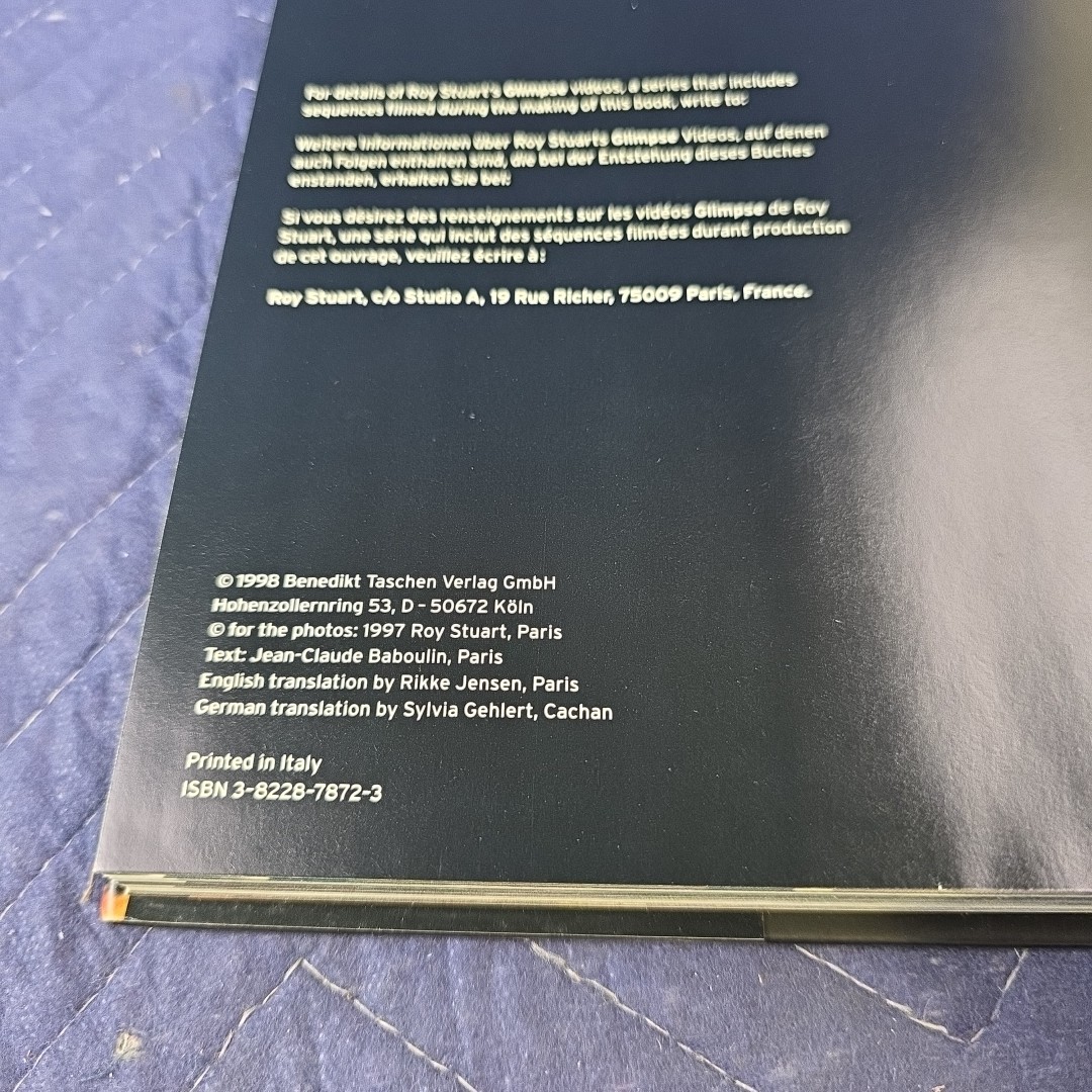 Roy Stewart Vol 1 Hardcover First Edition Taschen 1998 Erotic Photography