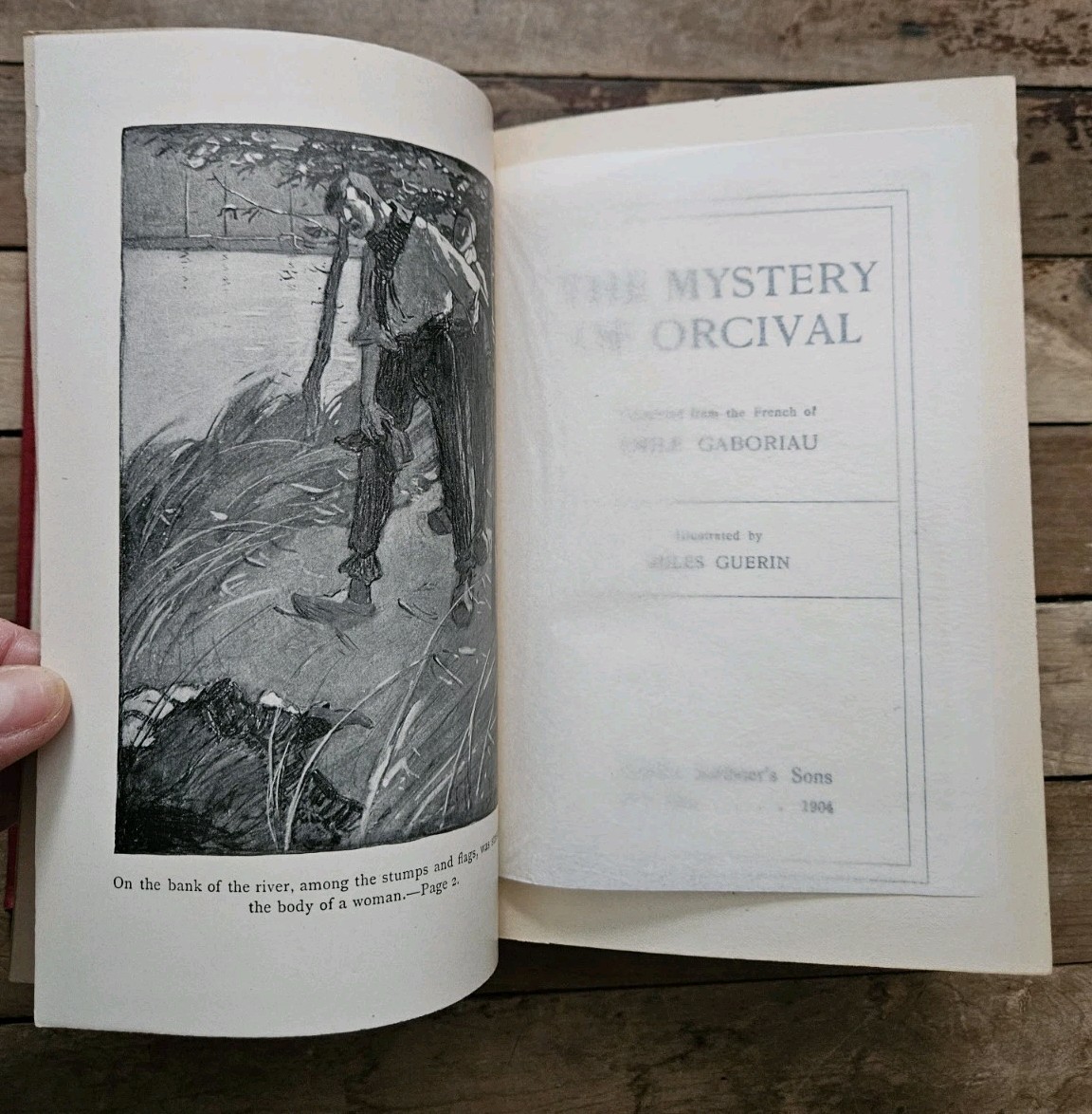 1904. Rare. The Mystery of Orcival by Emile Gaboriau | Illustrated Jules Guerin