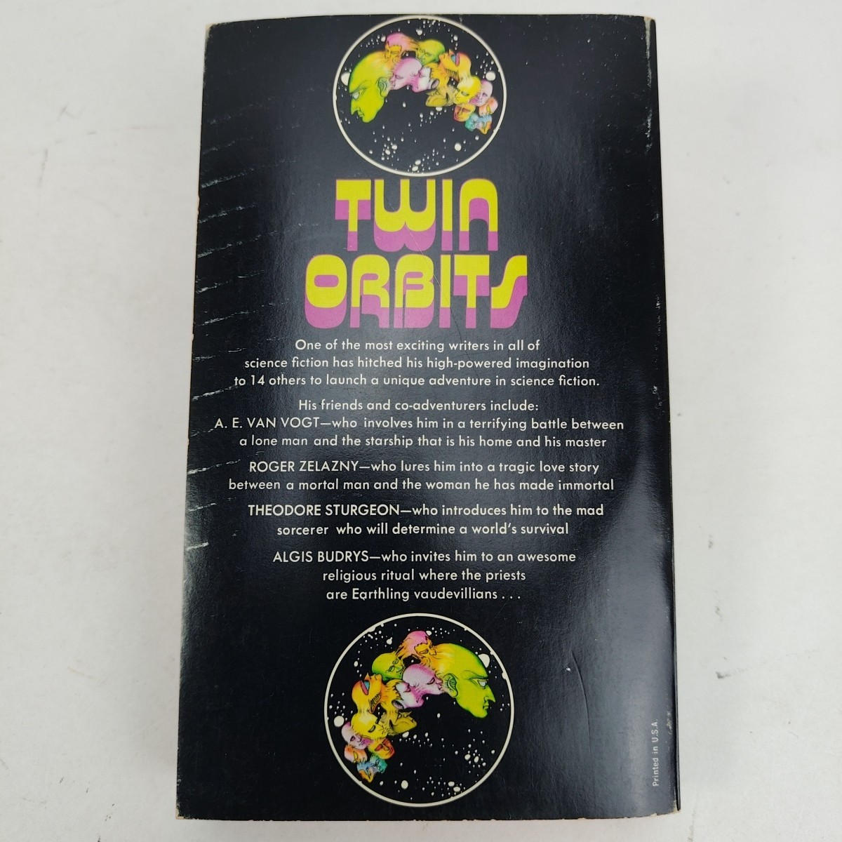 SIGNED Partners In Wonder Harlan Ellison (Paperback, 1972) Avon N416, FLAWED