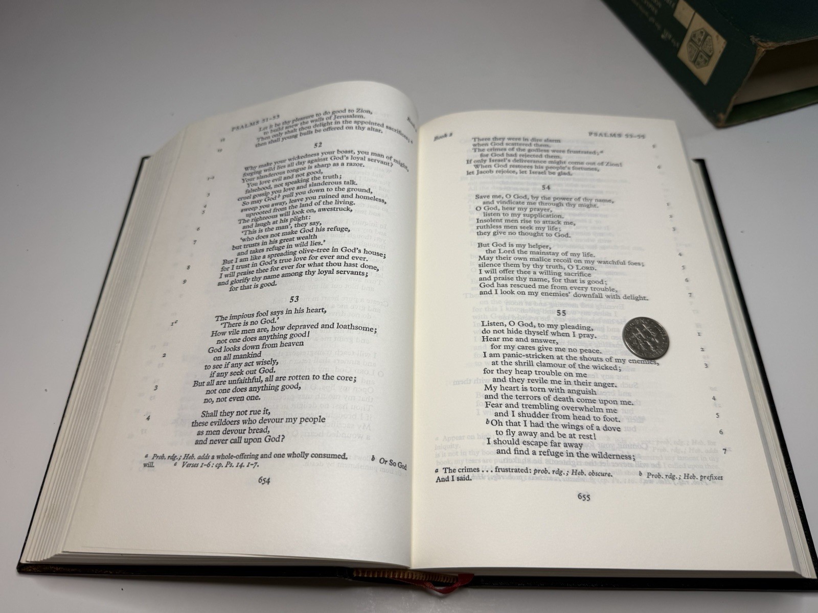 Oxford Cambridge NEB New English Bible Leatherex Apocrypha Bevelled Boards 65A