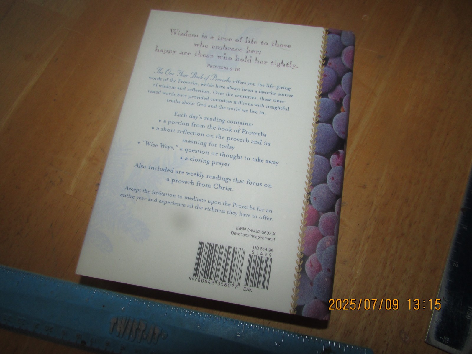 One Year Book of Proverbs by Neil S. Wilson (2002, Hardcover)