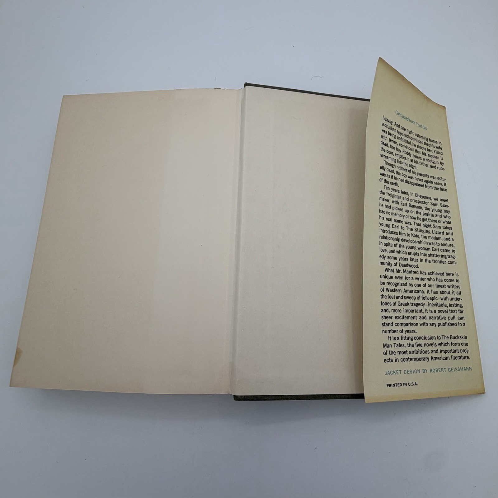 King of Spades by Frederick Manfred HCDJ 1st First Edition Trident Press 1966
