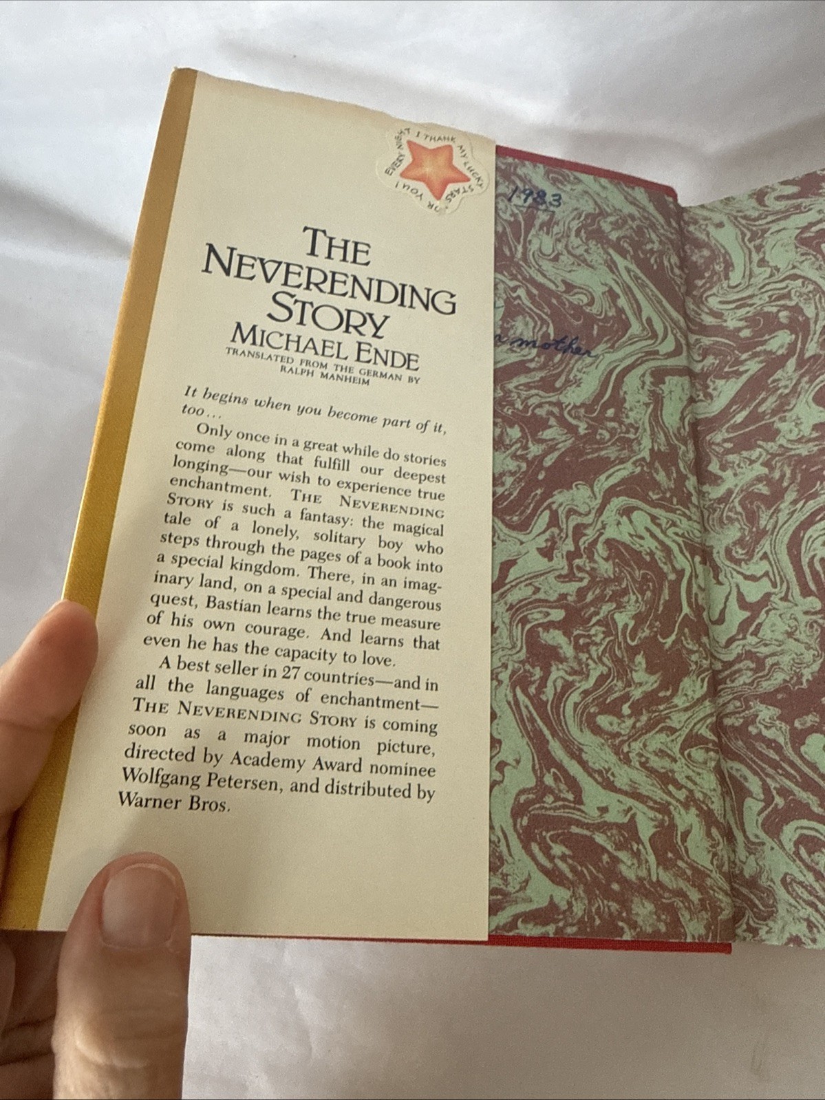 THE NEVERENDING STORY, Ende, 1ST EDITION & PRINTING, Doubleday, 1983