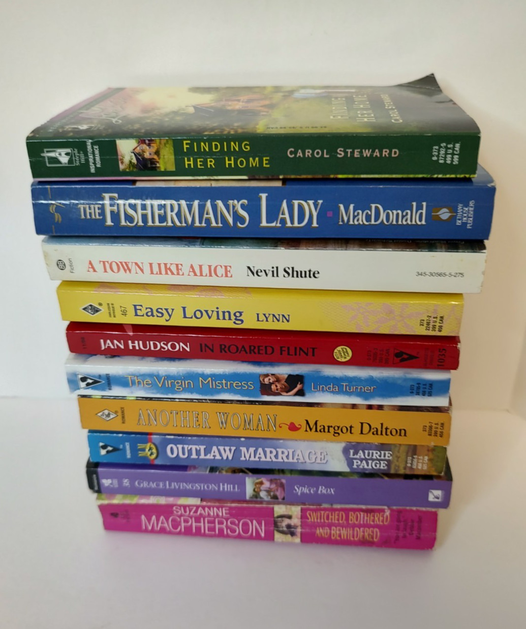 Romance Mixed Authors Lot/10 Paperback Novels