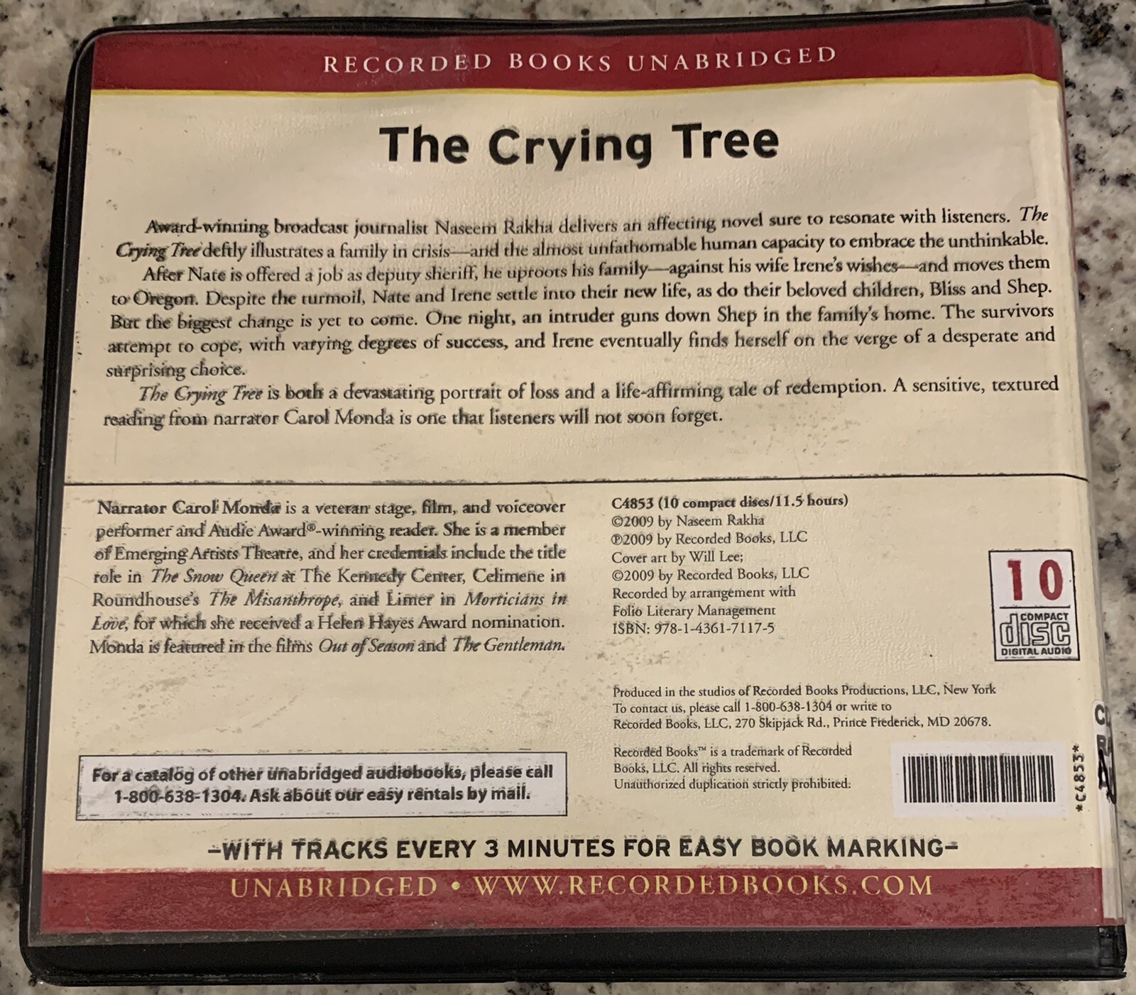 The Crying Tree Naseem Rakha Recorded Books Narrated By Carol Monda