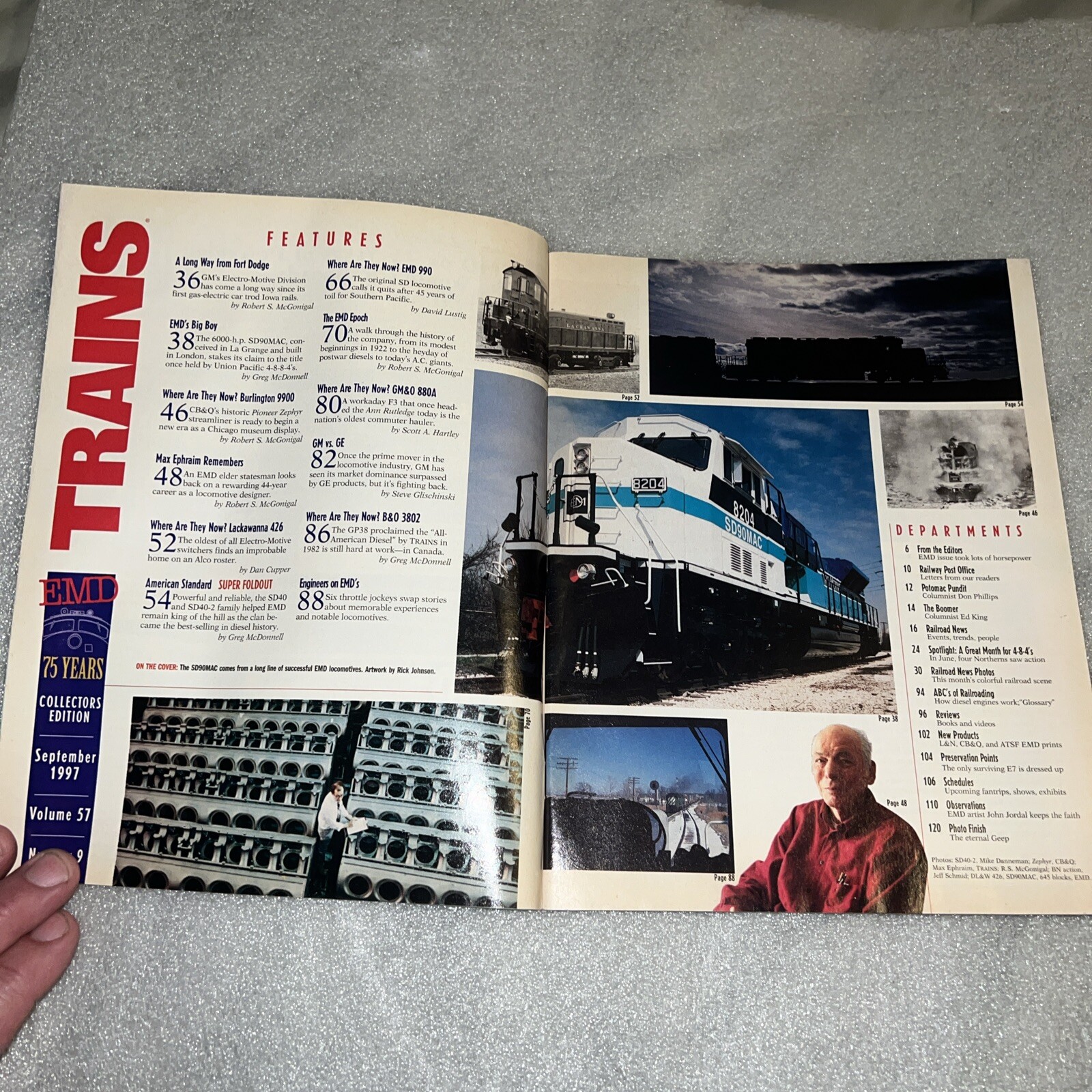 TRAINS Magazine, September 1997 EMD Locomotives 75 Years Collectors Edition T69