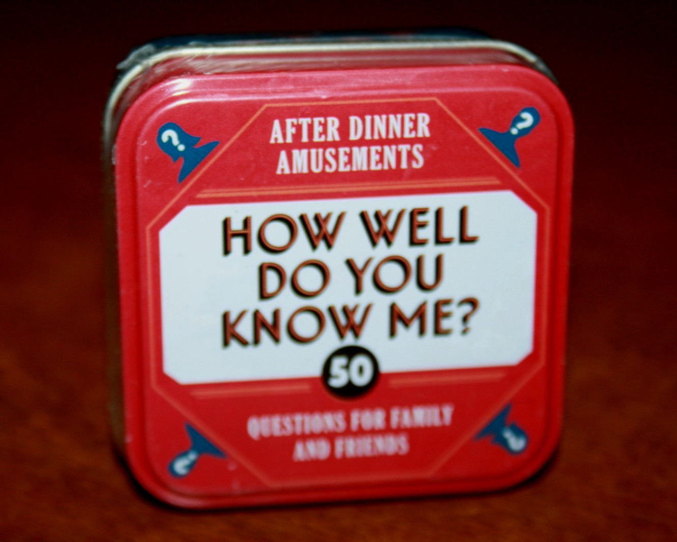 After Dinner Amusements – How Well Do You Know Me? – 50 Questions – 2024