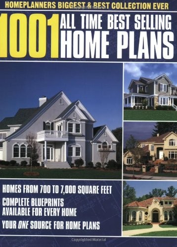 1001 All-Time Best-Selling Home Plans – paperback Home Planners, Inc.