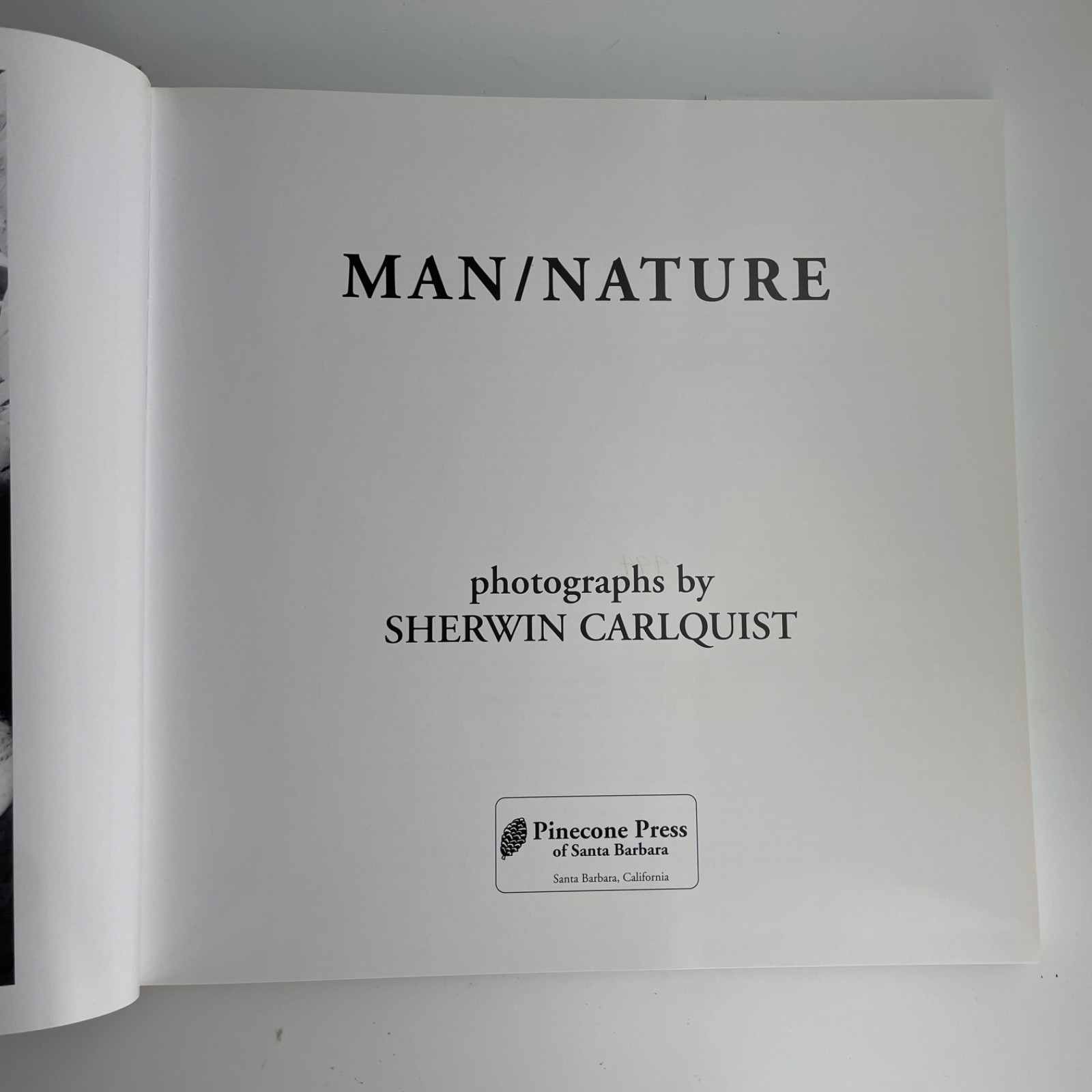 Man/Nature Sherwin Carlquist Male Nude Photography Limited Numbered Edition