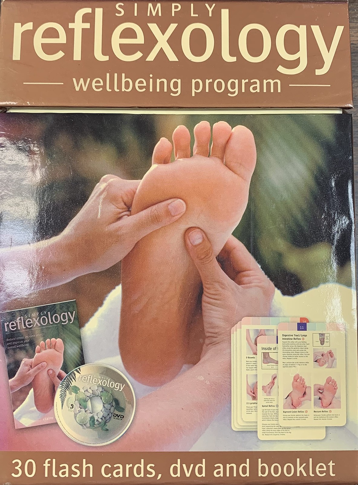 Simply Reflexology Wellbeing Program: 30 Flash Cards, DVD, and Booklet