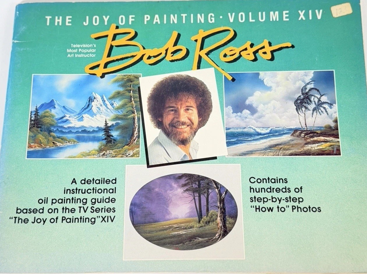 Bob Ross Joy of Painting 6 Book Set Vol 24 25 26 28 29 31 & DVD Autumn Stream