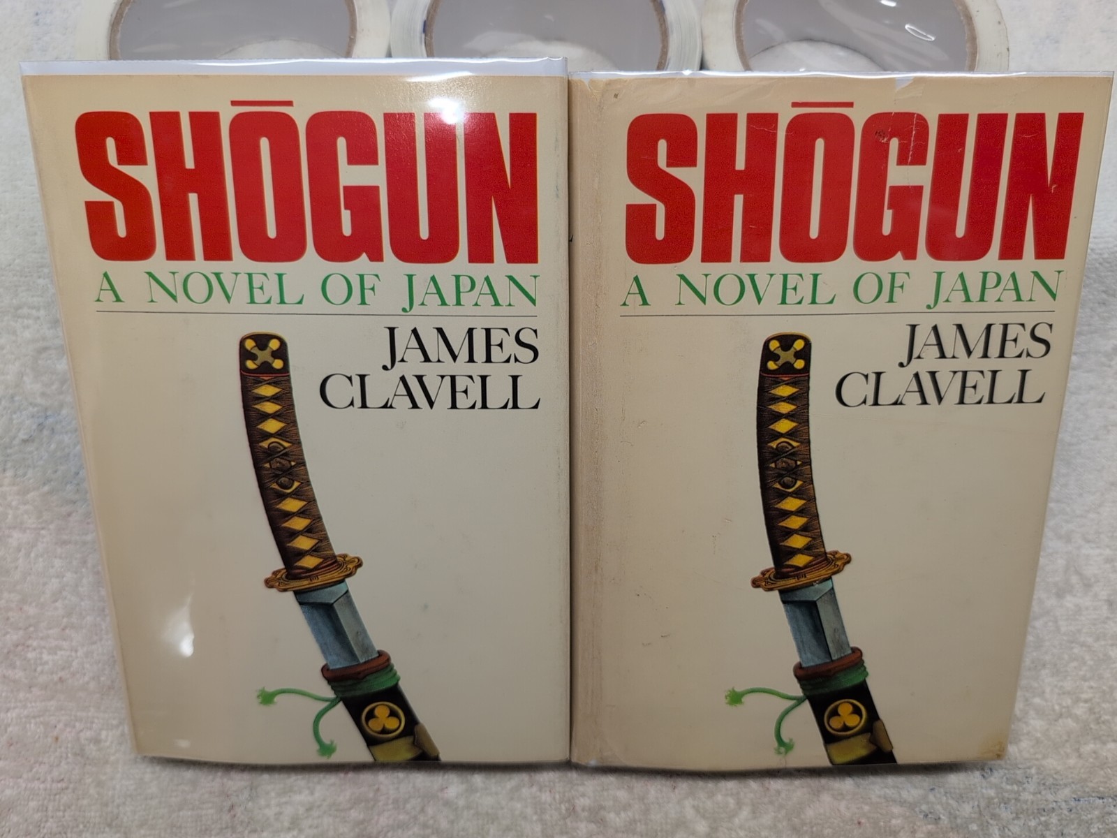 SHOGUN by James Clavell (1975) 2-Tone Boards BCE + Custom Mylar ~ 2 Vols!!!