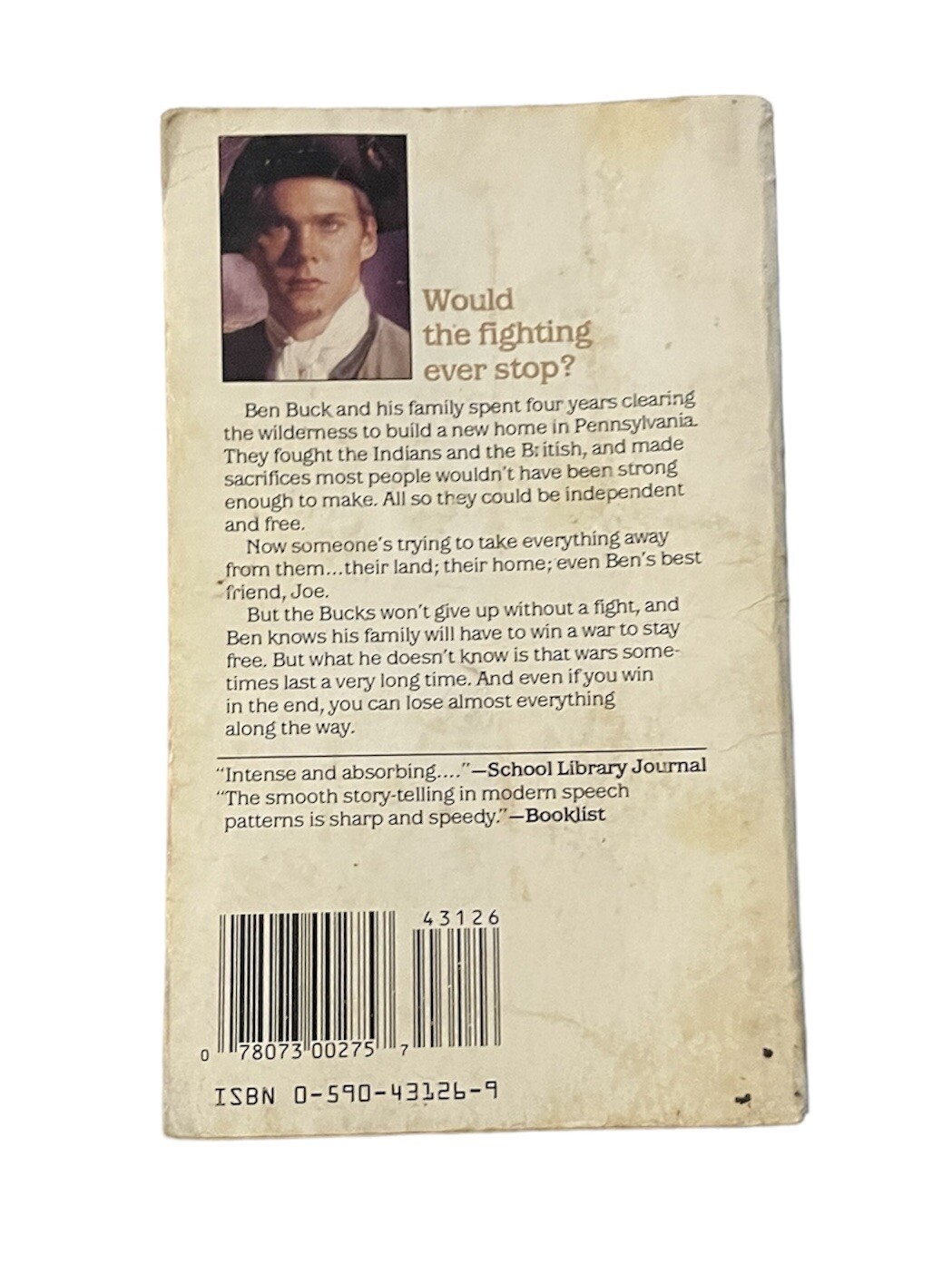 The Bloody Country by James Lincoln Collier and Christopher Collier (PBK, 1976)