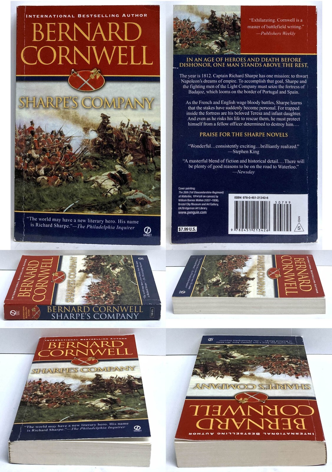 Bernard Cornwell SHARPE’S lot of 4 mm paperback COMPANY GOLD SWORD EAGLE