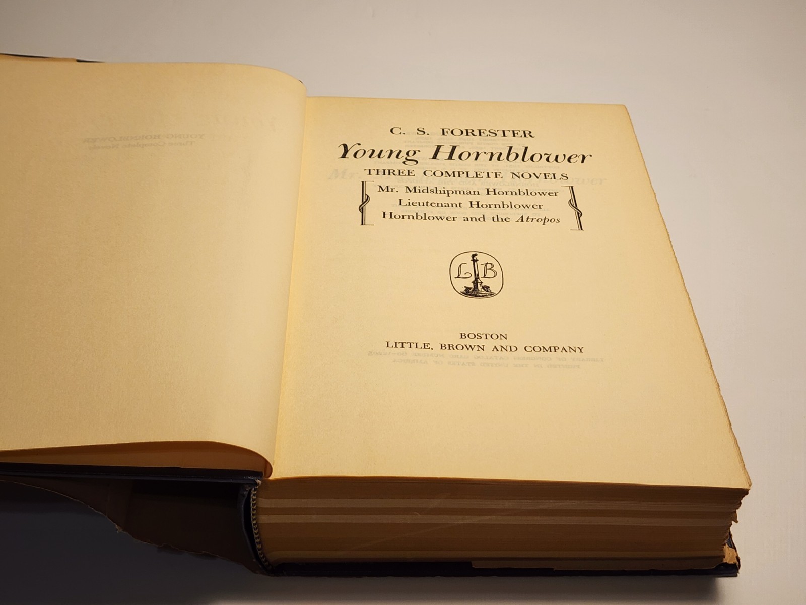 Young Hornblower (Midshipman, Lieutenant, Atropos) – C.S. Forester, 1972 hc, BCE