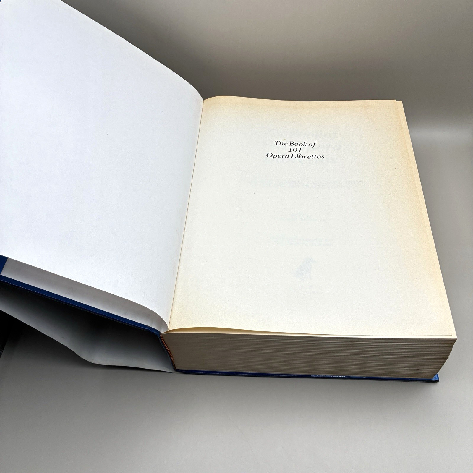 Book Of 101 Opera Librettos Complete Original Texts w/ English Translations