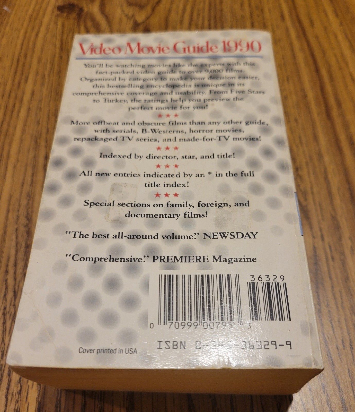 Video Movie Guide Book 1990, Mick Martin & Marsha Porter